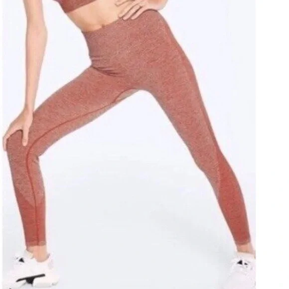 Victoria secret VS Pink seamless cinnamon leggings size large - Picture 2 of 12